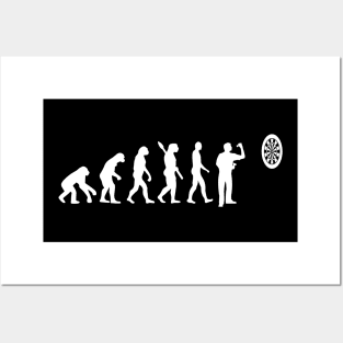 Dart Evolution From Monkey To Dart King Funny Gift Posters and Art